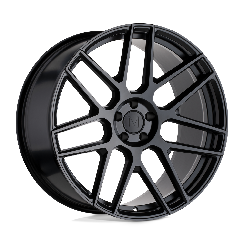 Mandrus Miglia 22x11 5x112 25 66.56 Semi Gloss Black Rf